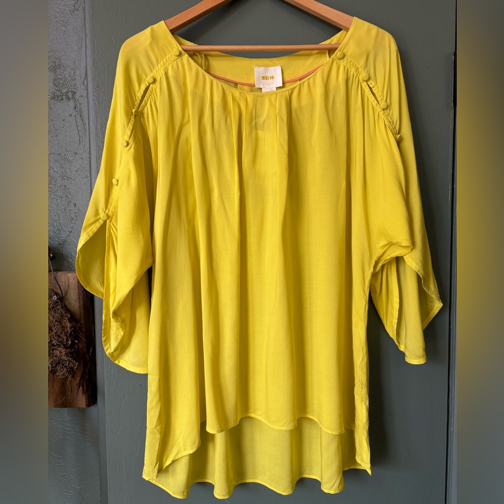 Vibrant Yellow Maeve Anthropology Blouse